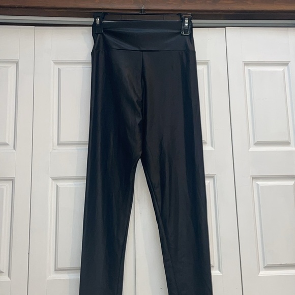 Faux Leather Lace-up Leggings -Small - Picture 5 of 7